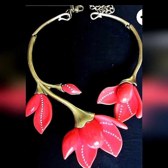 🌹Set Oscar De La Renta   necklace and earrings - Picture 5 of 15